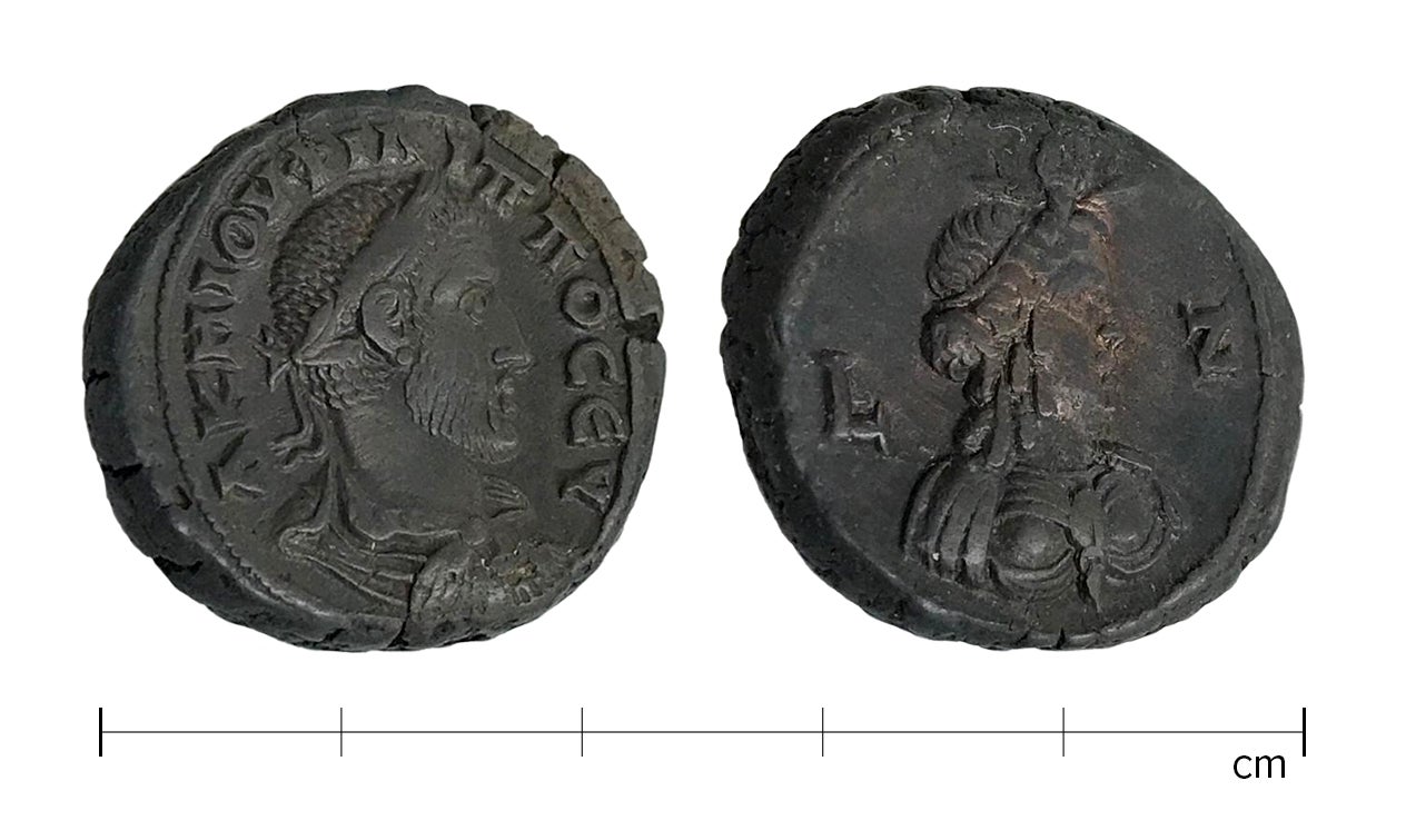 obverse and reverse of ancient coin