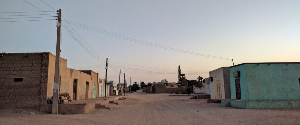 Street scene in Kurru, Sudan.