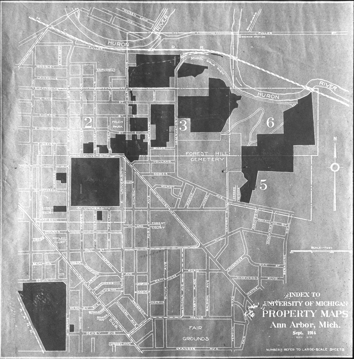 map of university of michigan