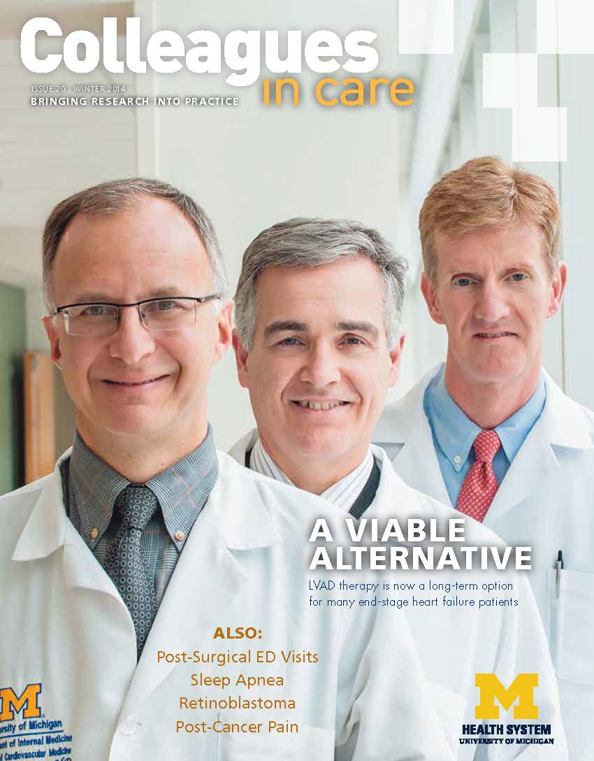 Colleagues in Care Newsletter Winter 2014 Cover