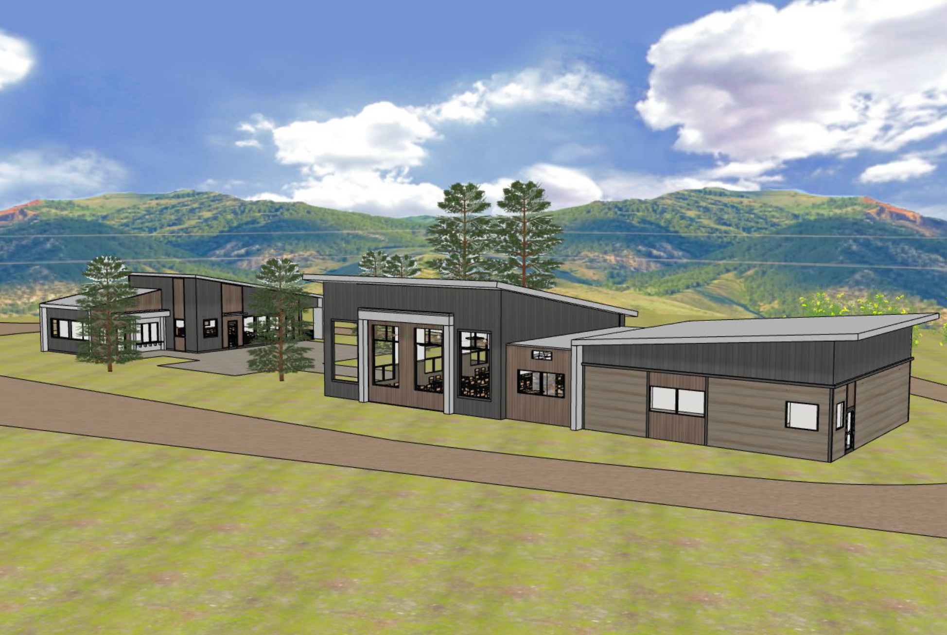 Conceptual Dining Hall & Classroom