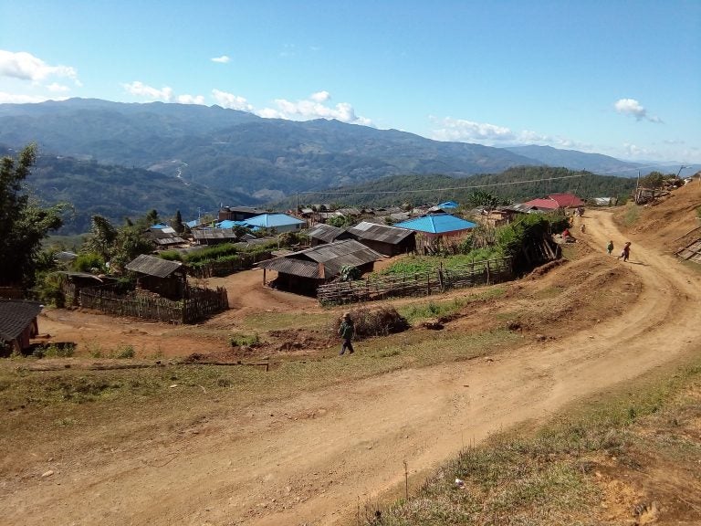 Houses and New Road in Yaong Rai, Wa State