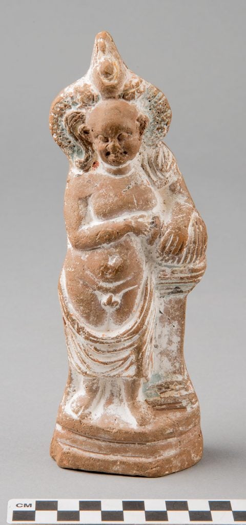 terracotta figurine of harpocrates