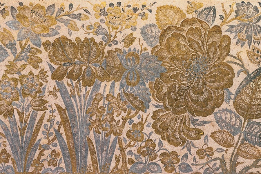 Floral borders of an album folio.