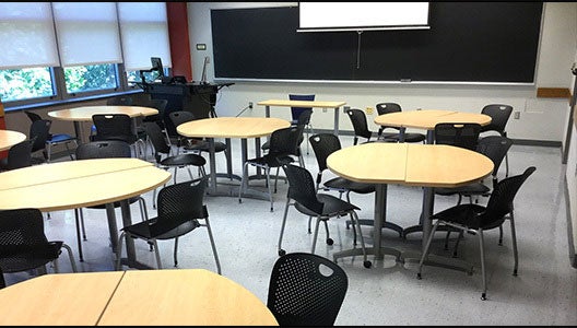 Mason Hall 2455 classroom