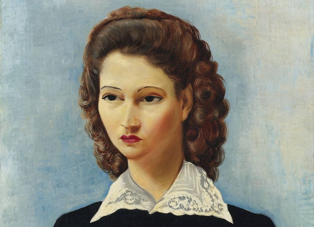 painting of a woman titled moise kisling, the beautiful brazilian
