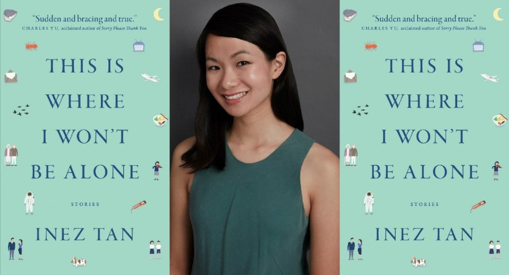 this is where I wont be alone by inez tan cover collage aside the author's headshot