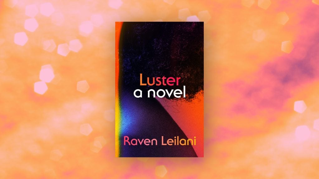 Cover of Luster by Raven Leilani against an orange background
