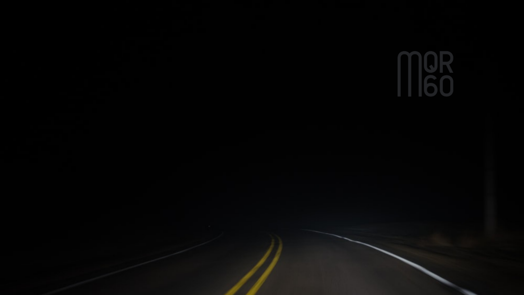 Empty Dark Road with MQR60 Logo